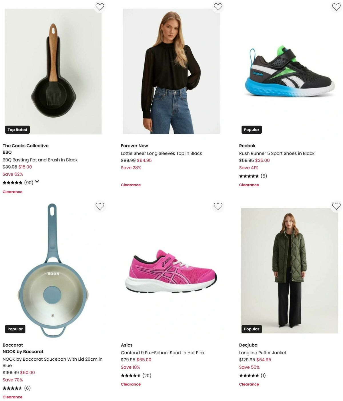 Myer Clearance Catalogues from 21 July