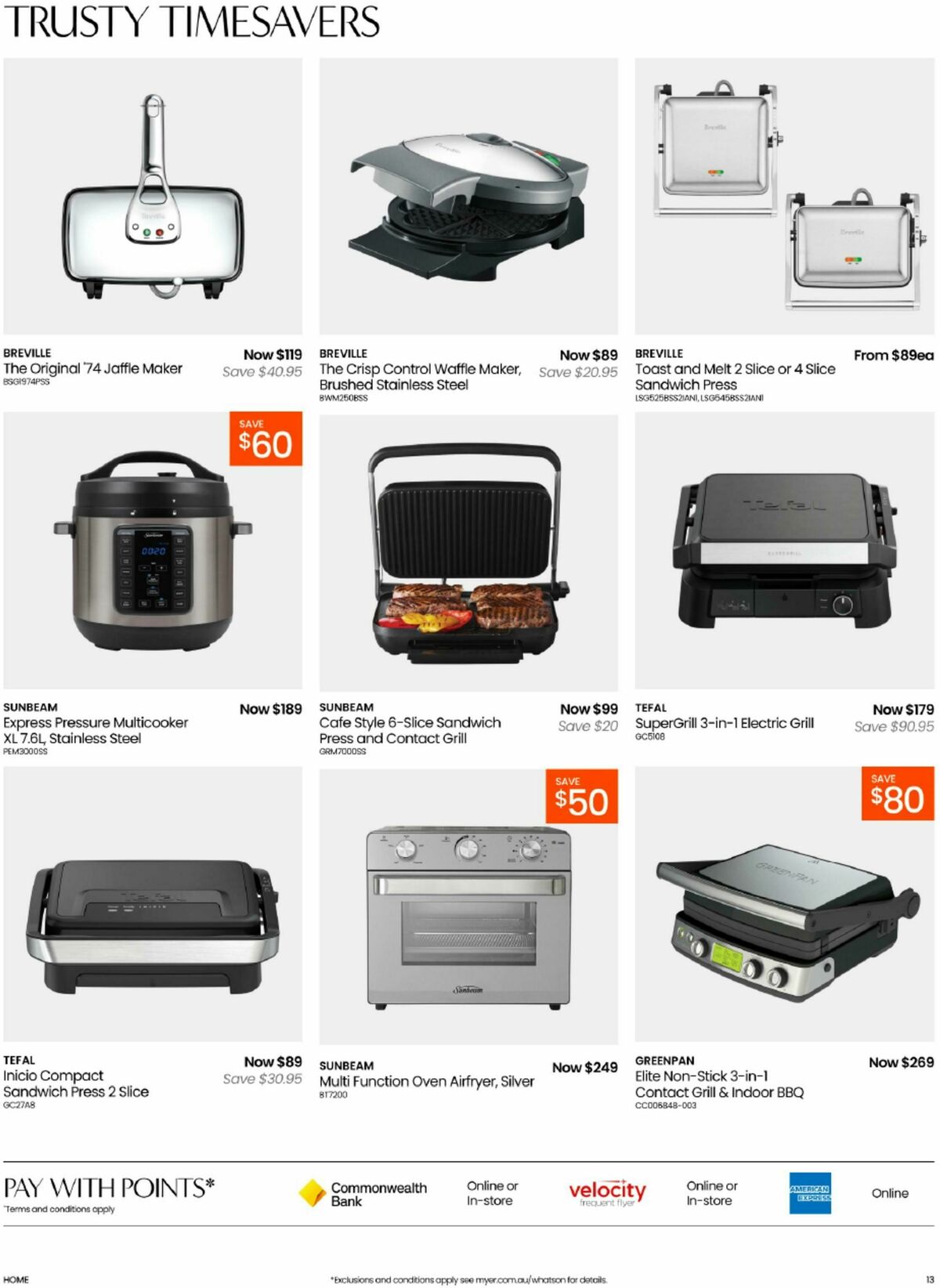 Myer Catalogues from 9 August