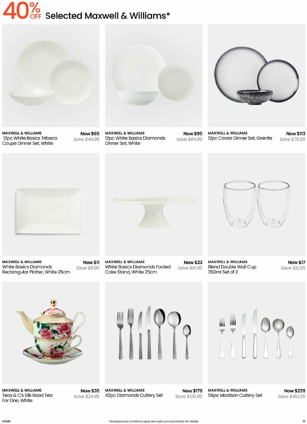 Myer Catalogues from 9 August