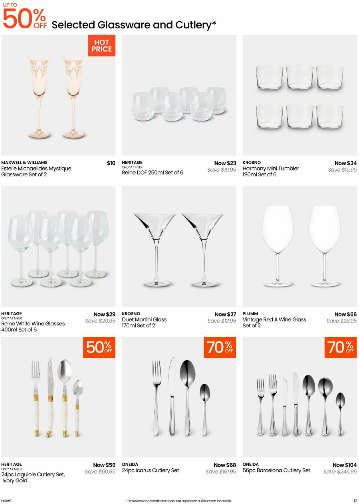 Myer Catalogues from 9 August