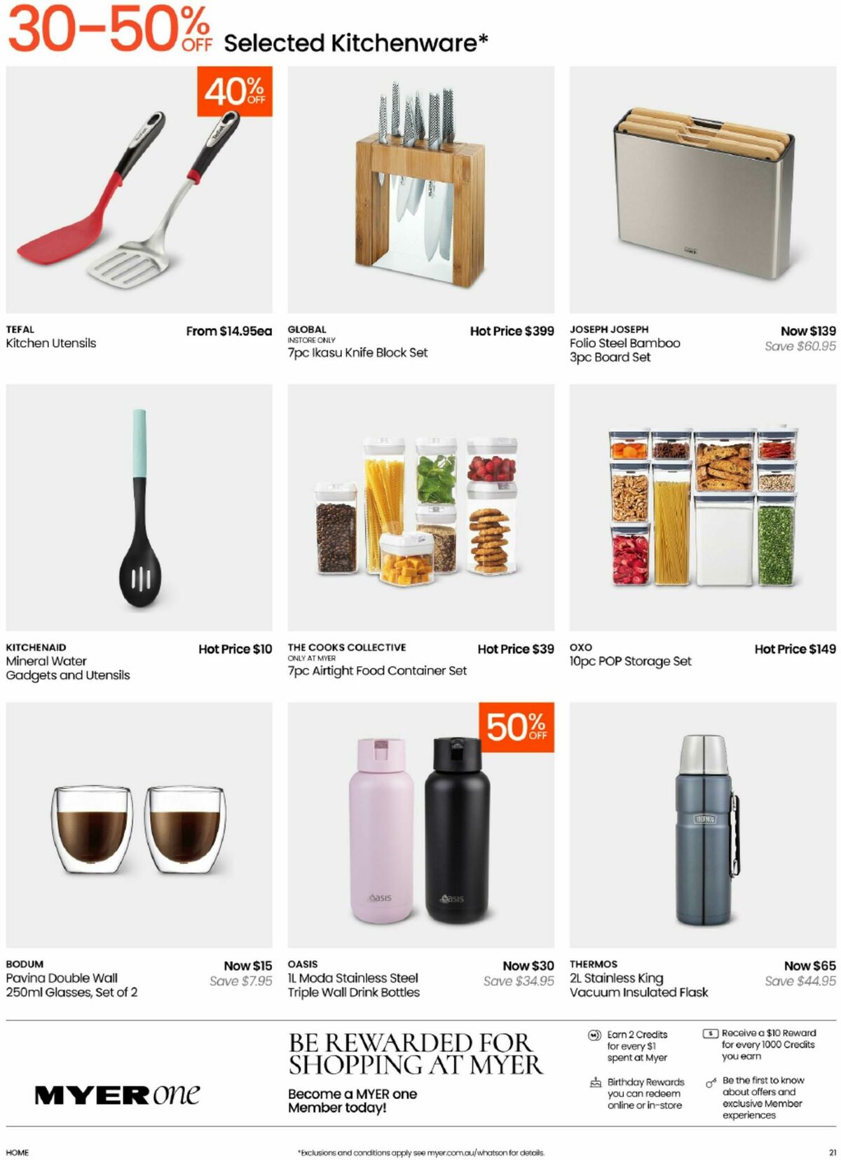 Myer Catalogues from 9 August