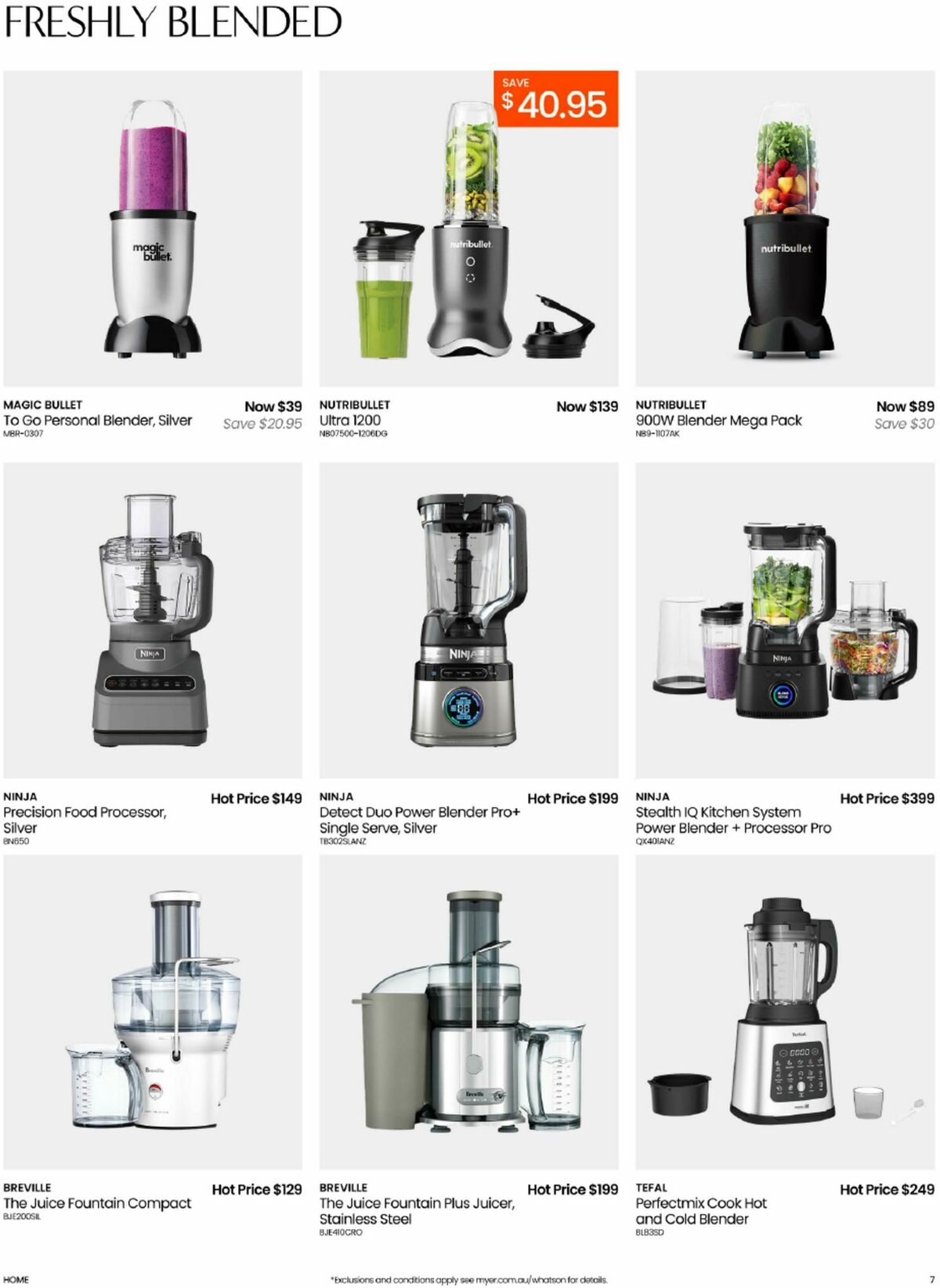 Myer Catalogues from 9 August