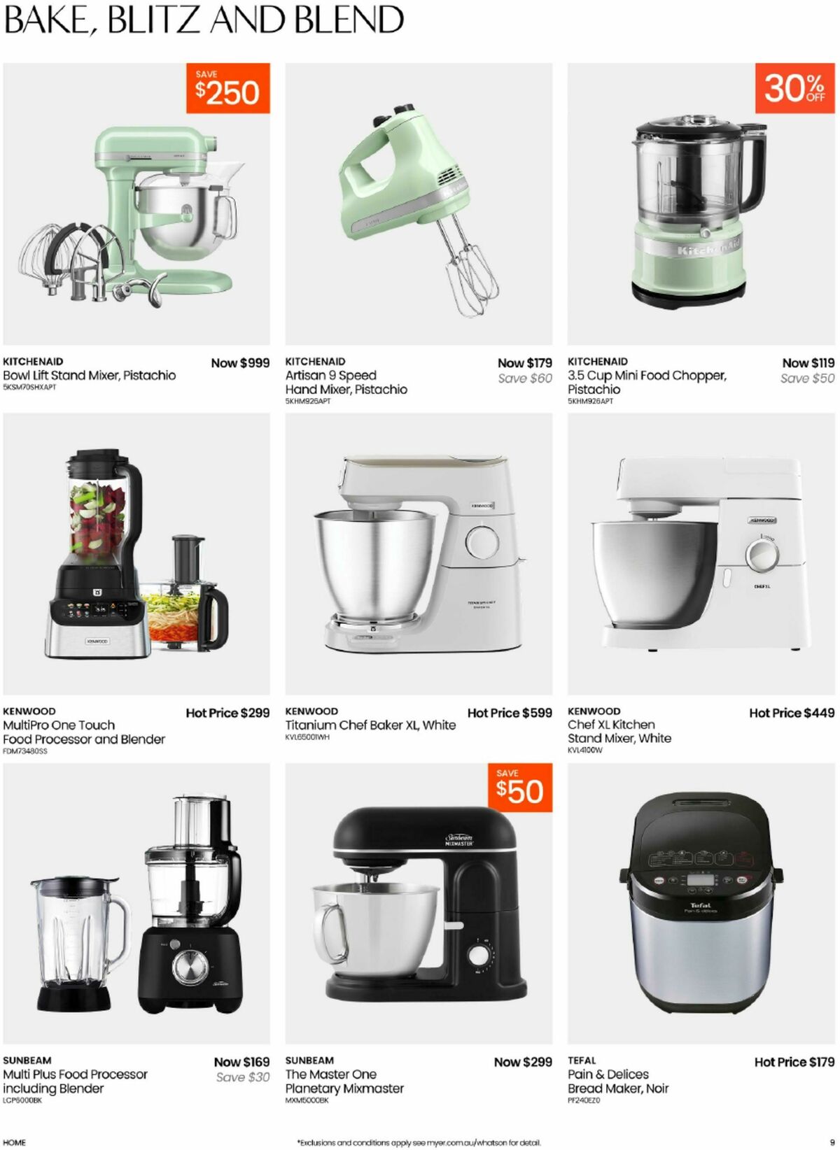Myer Catalogues from 9 August