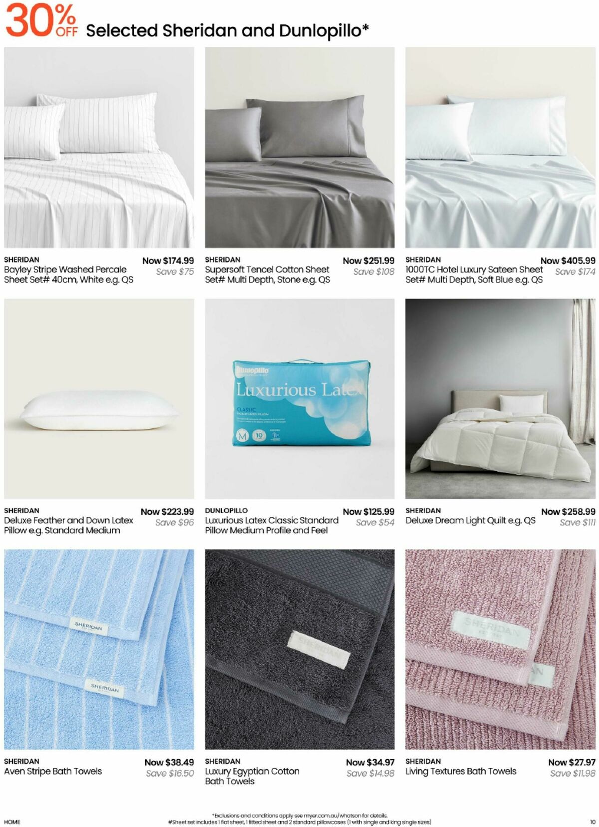 Myer Bed, Bath & Living Home Essentials Catalogues from 9 August