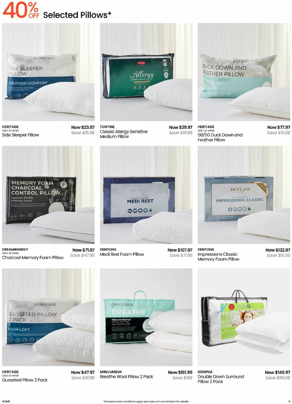 Myer Bed, Bath & Living Home Essentials Catalogues from 9 August