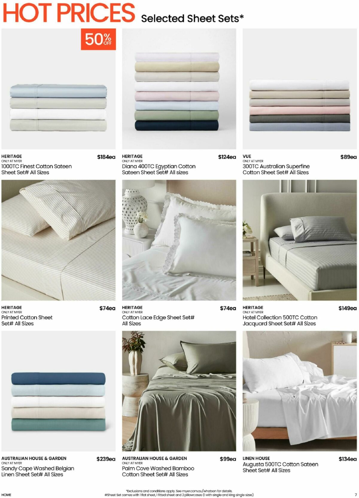 Myer Bed, Bath & Living Home Essentials Catalogues from 9 August