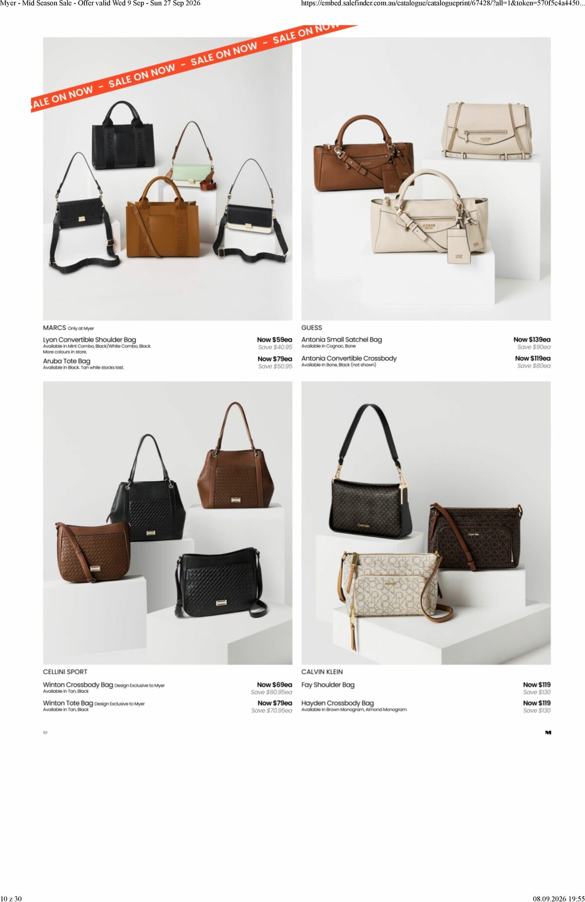 Myer Catalogues from 9 September