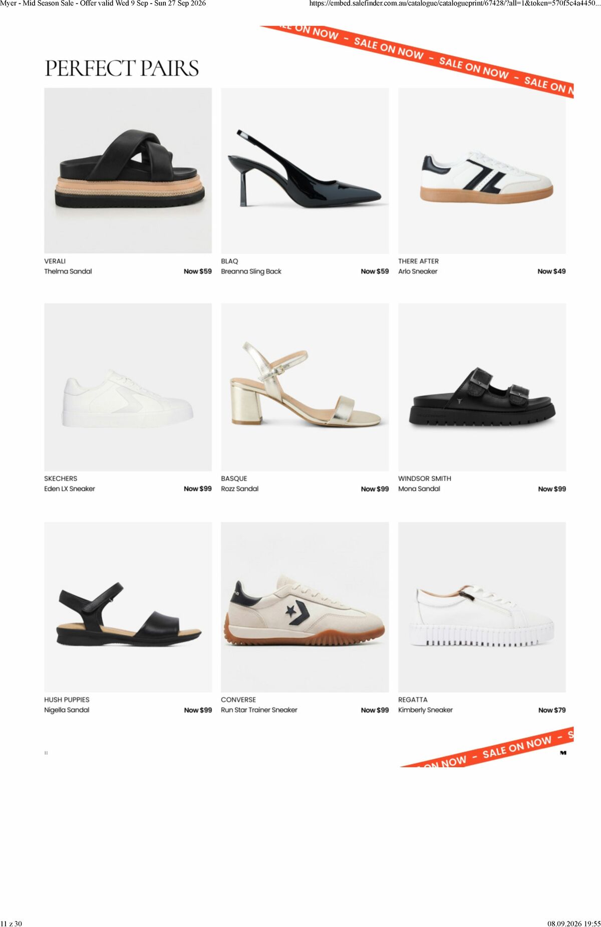 Myer Catalogues from 9 September
