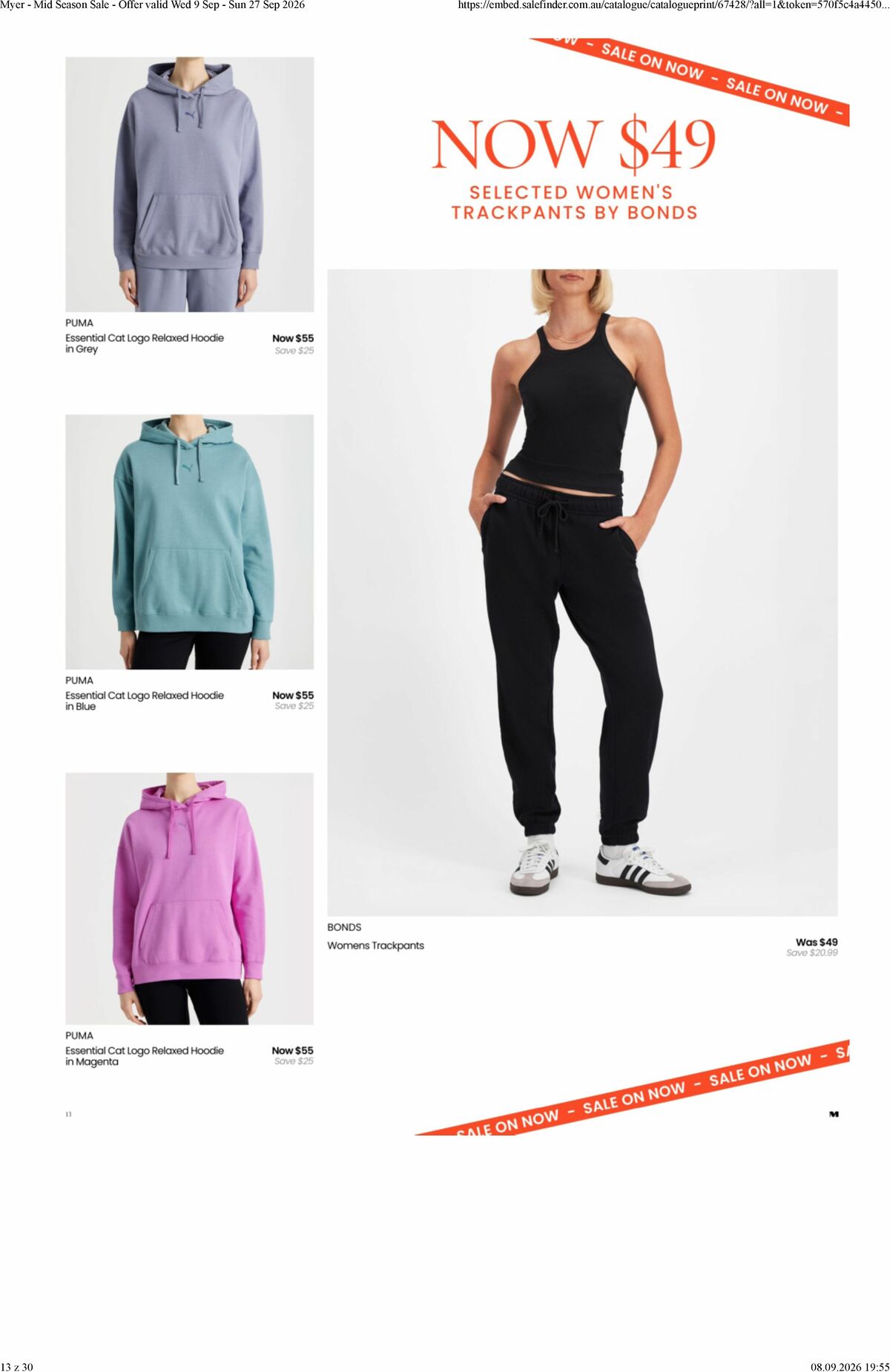 Myer Catalogues from 9 September