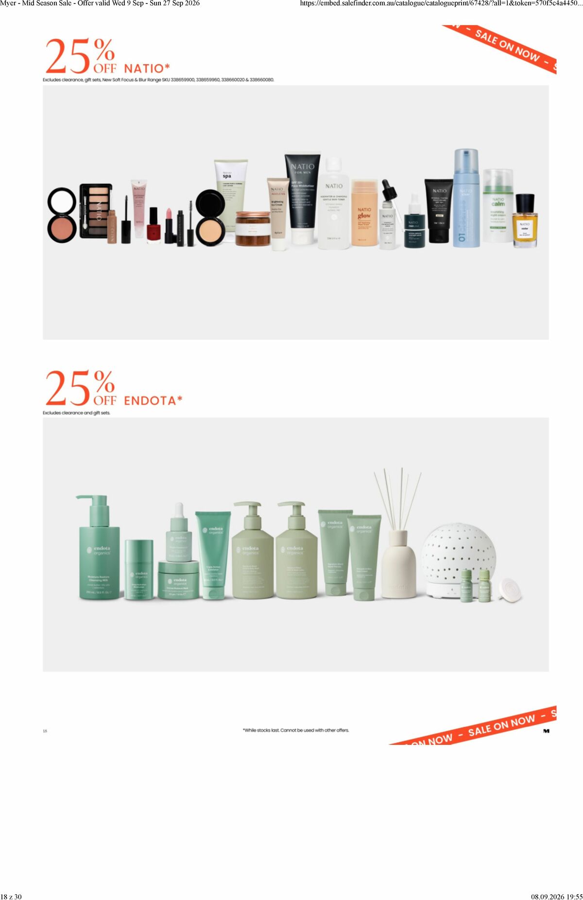 Myer Catalogues from 9 September