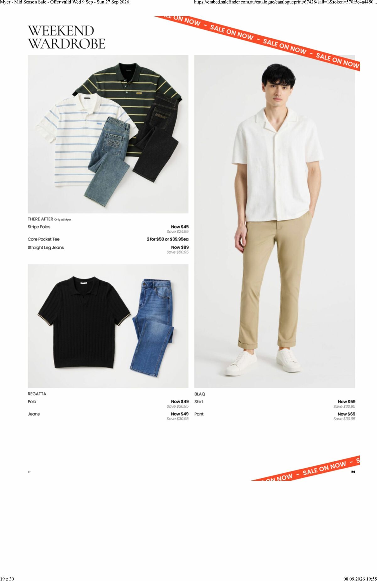 Myer Catalogues from 9 September