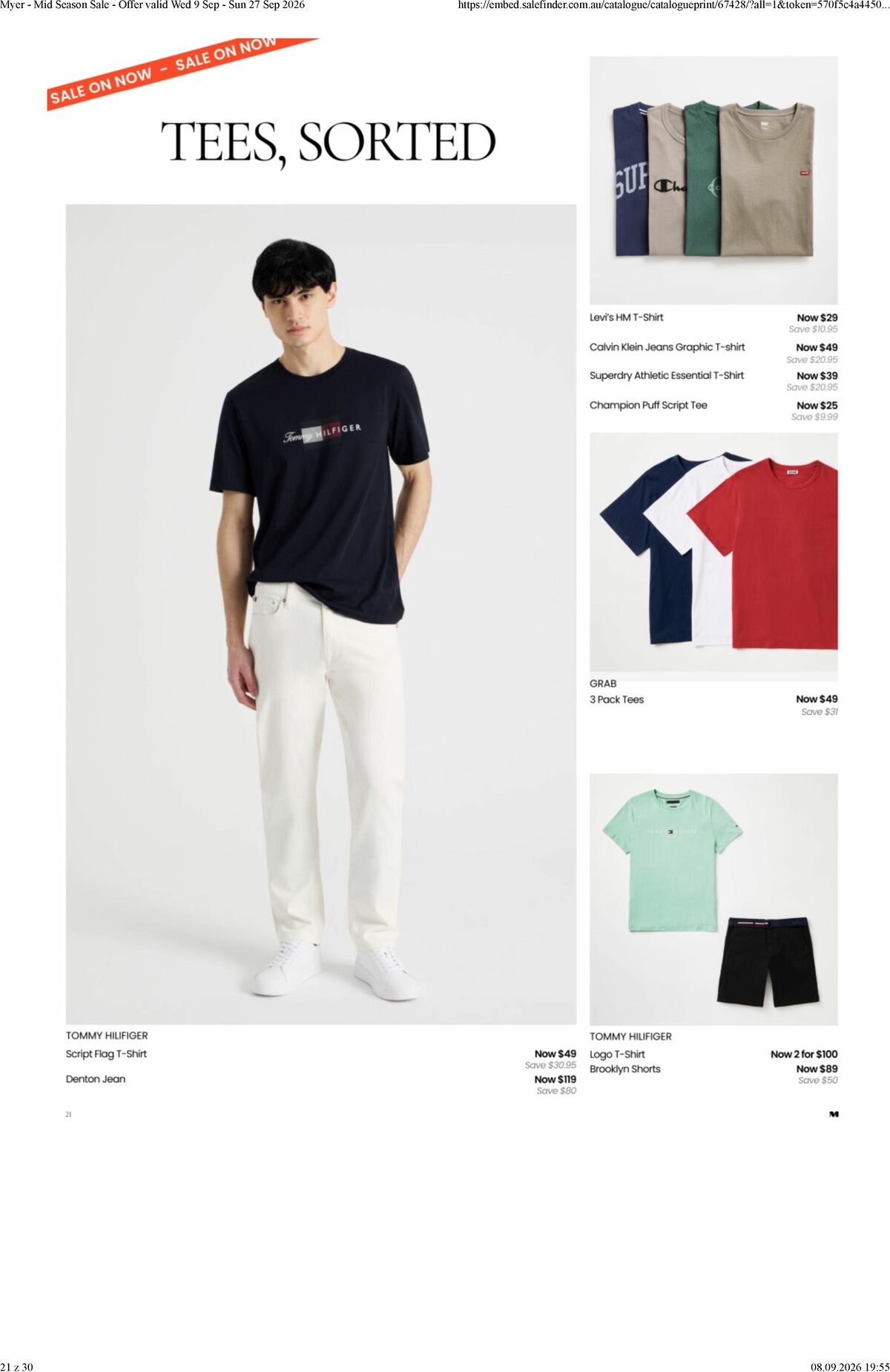 Myer Catalogues from 9 September