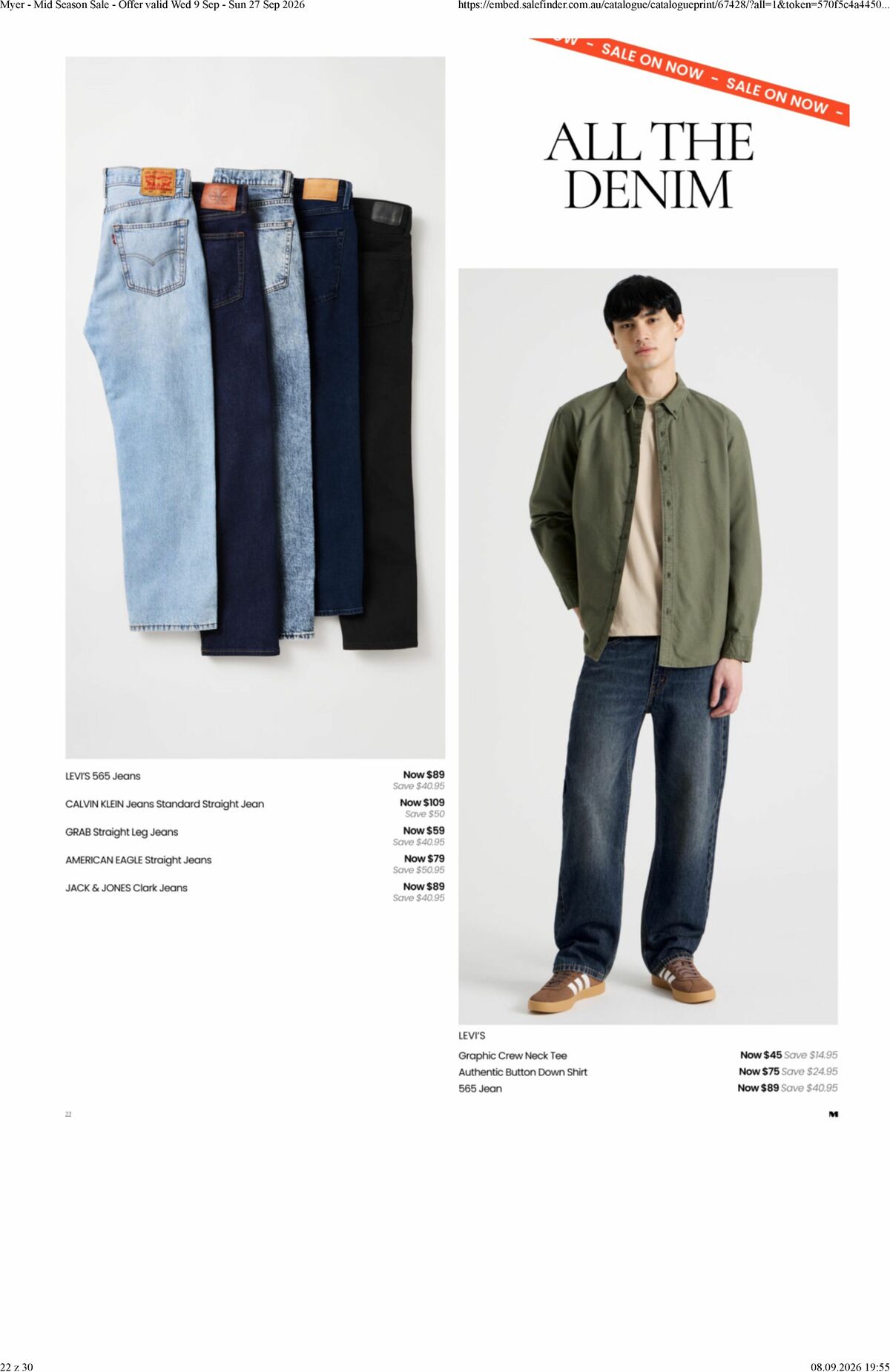 Myer Catalogues from 9 September