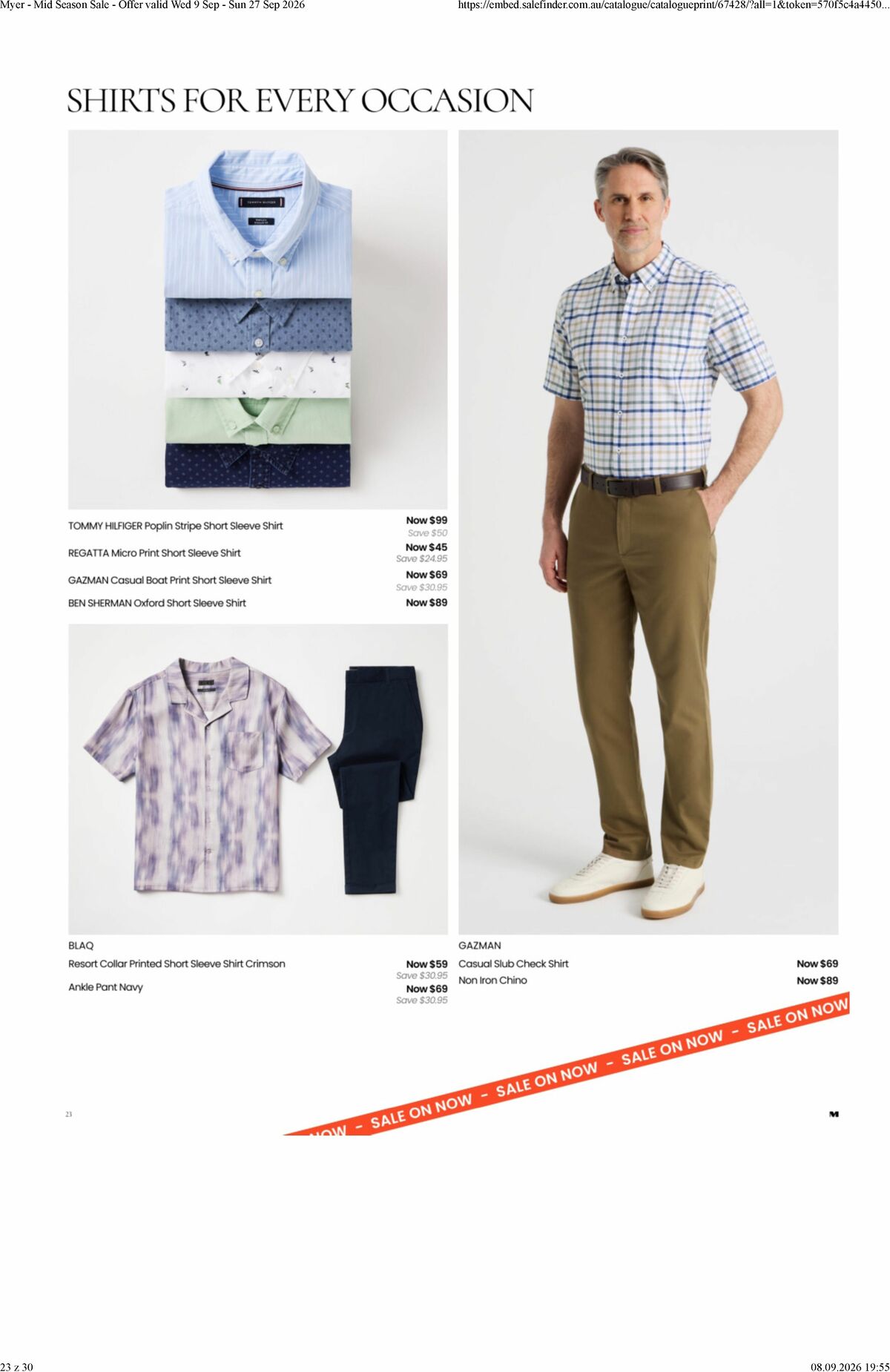Myer Catalogues from 9 September