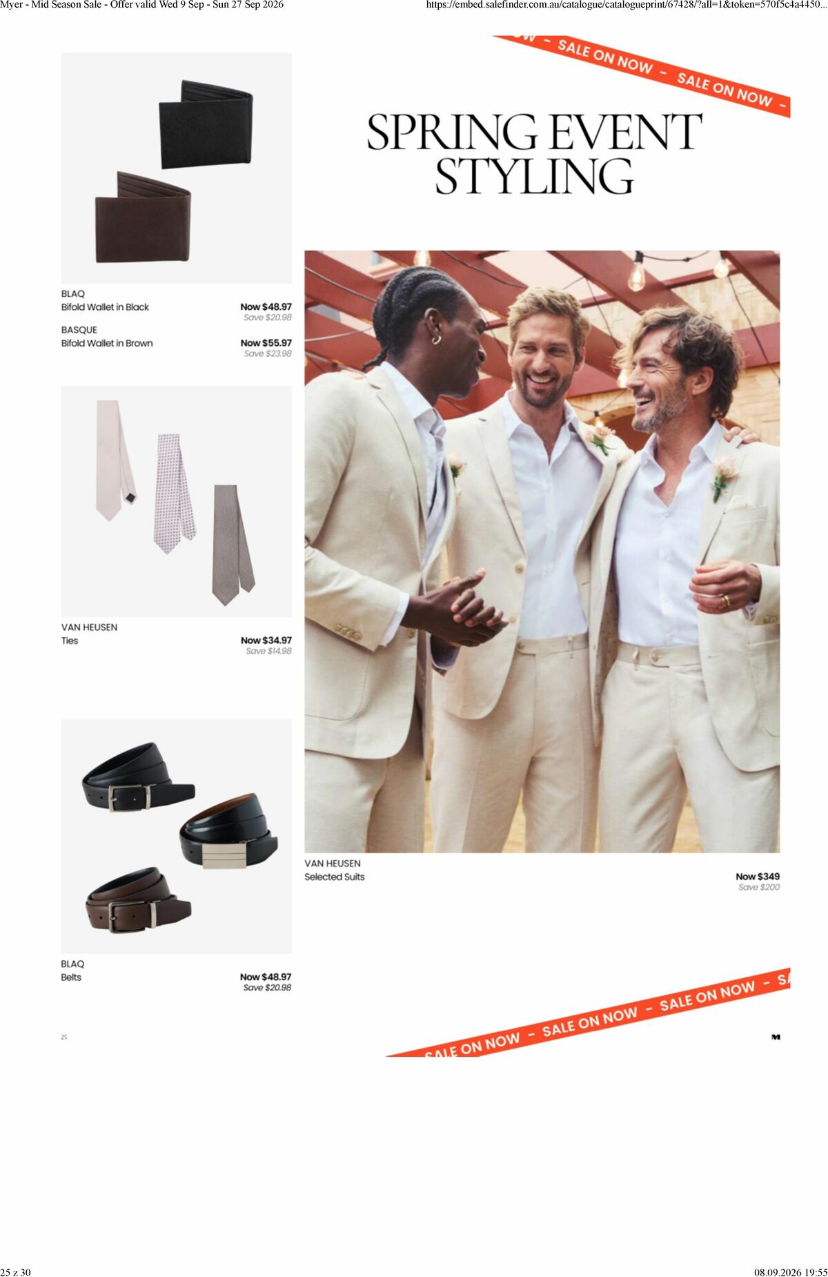 Myer Catalogues from 9 September
