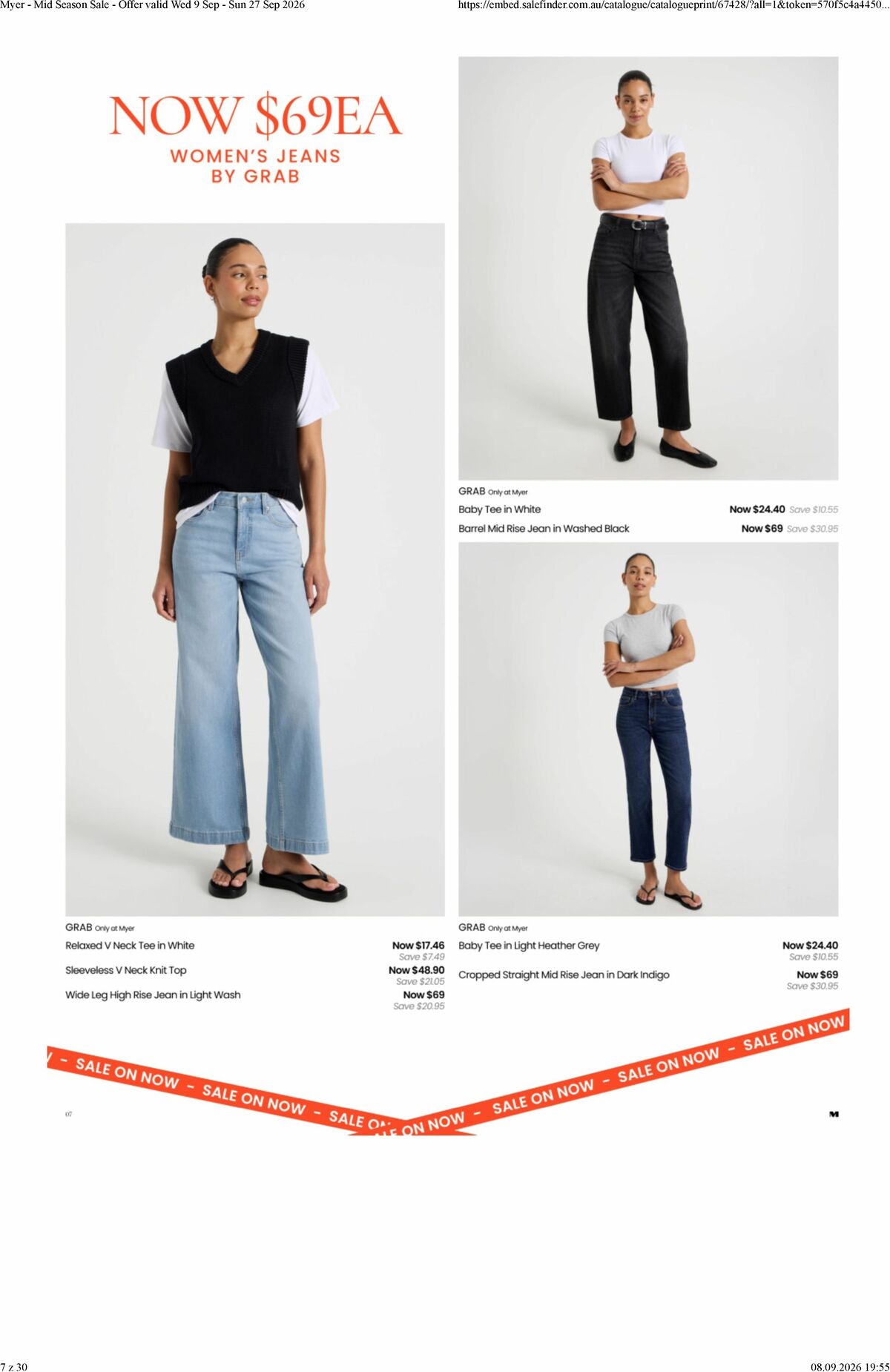 Myer Catalogues from 9 September