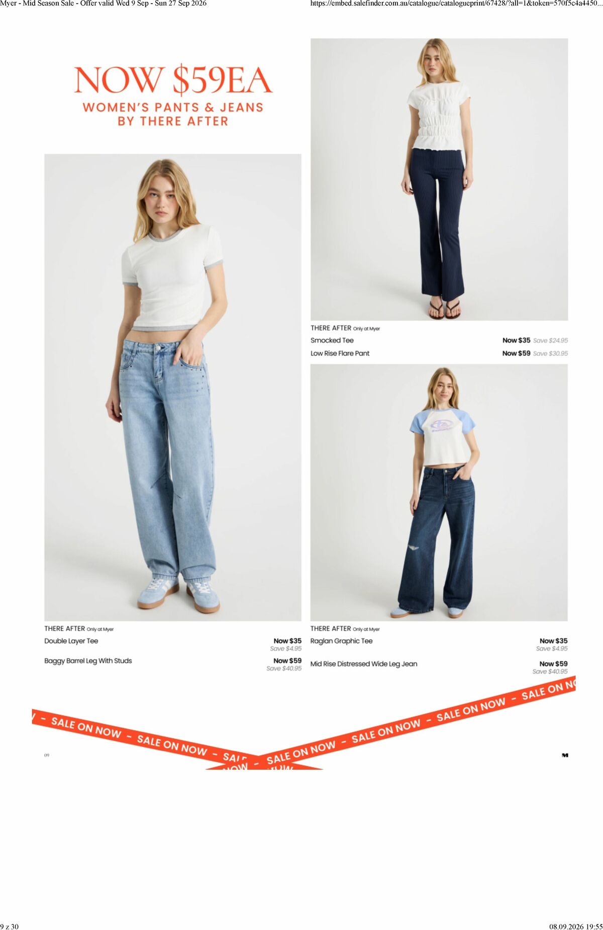 Myer Catalogues from 9 September