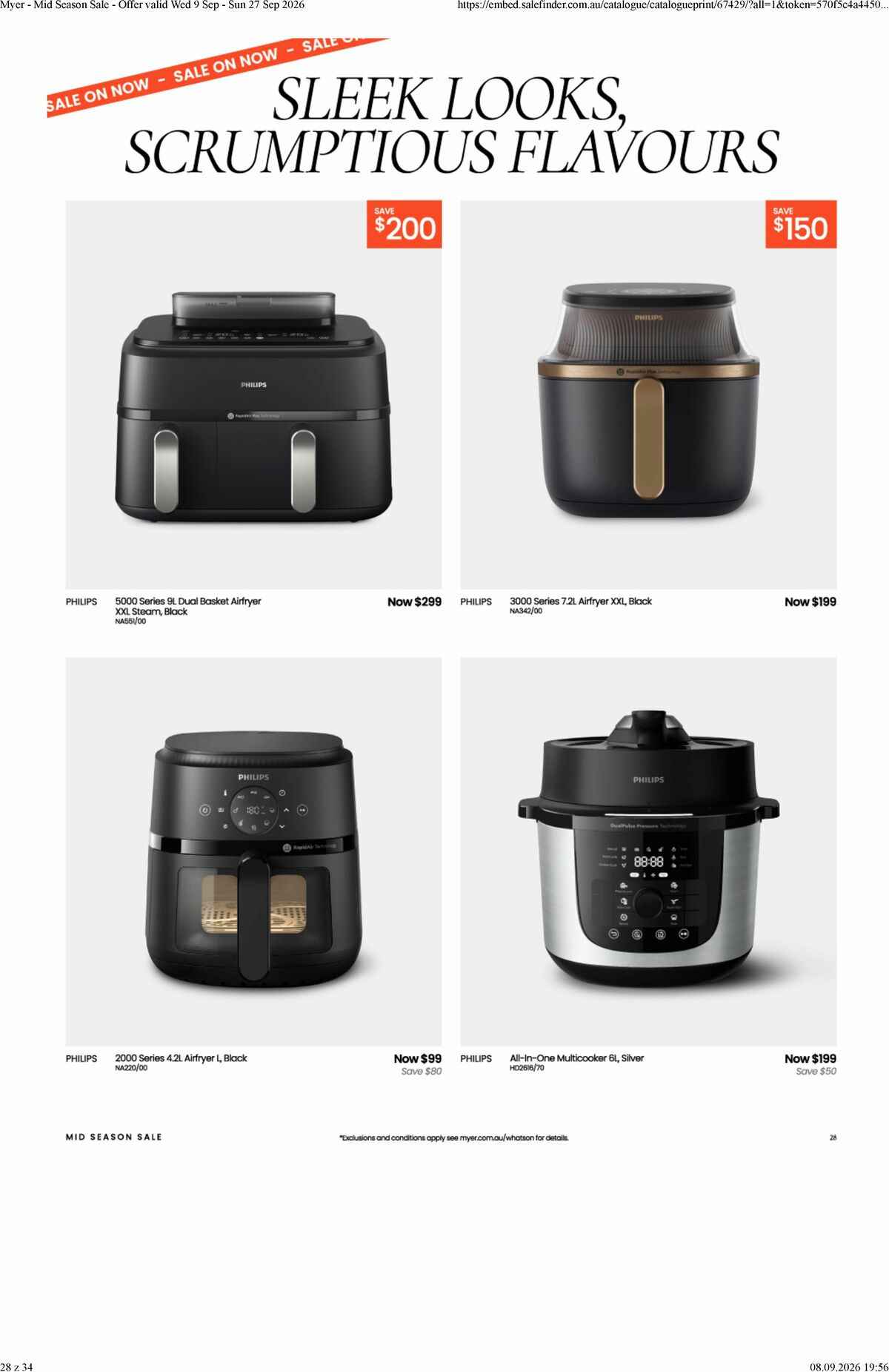 Myer Catalogues from 9 September