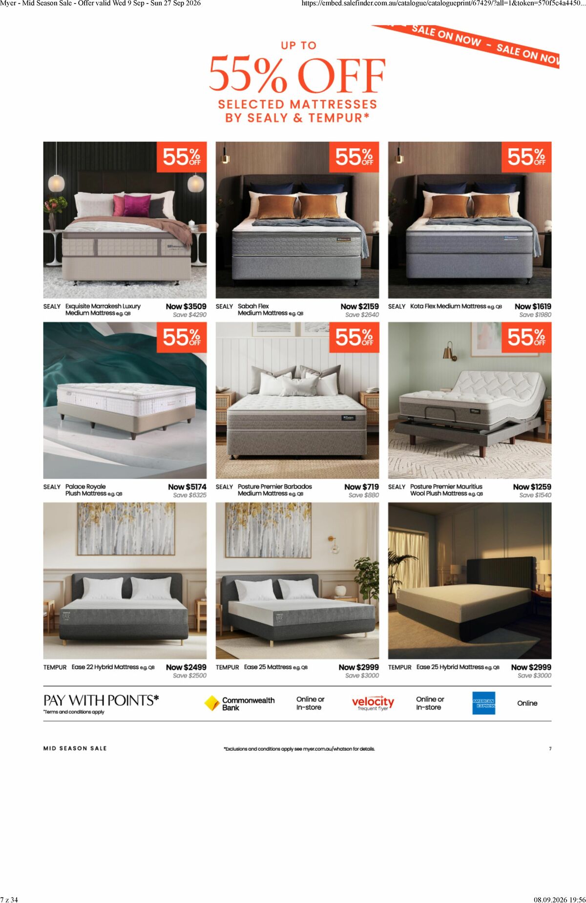 Myer Catalogues from 9 September