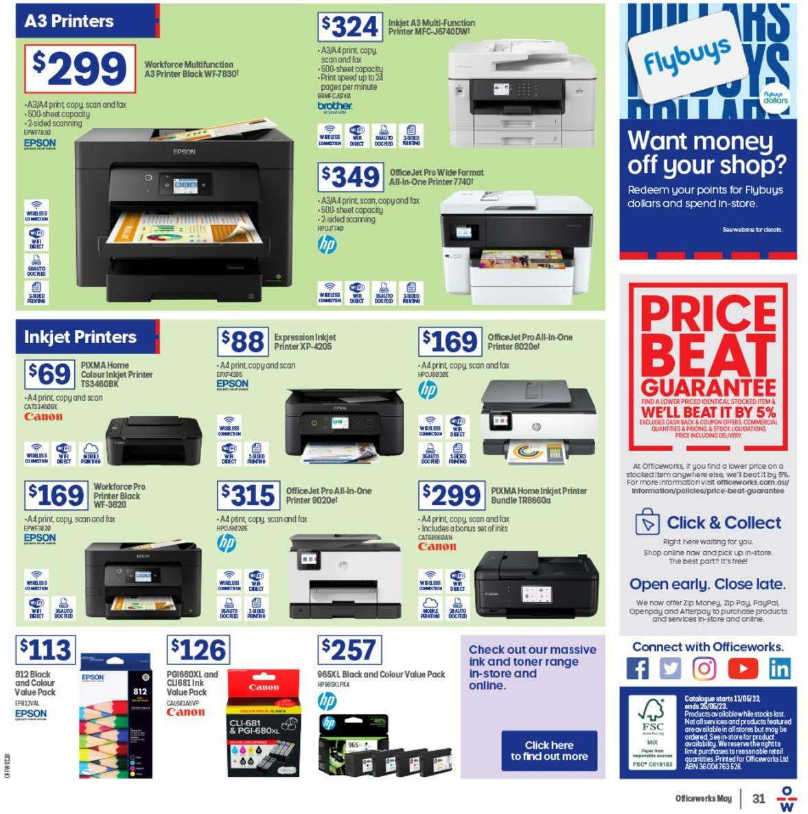 Officeworks Catalogues from 11 May