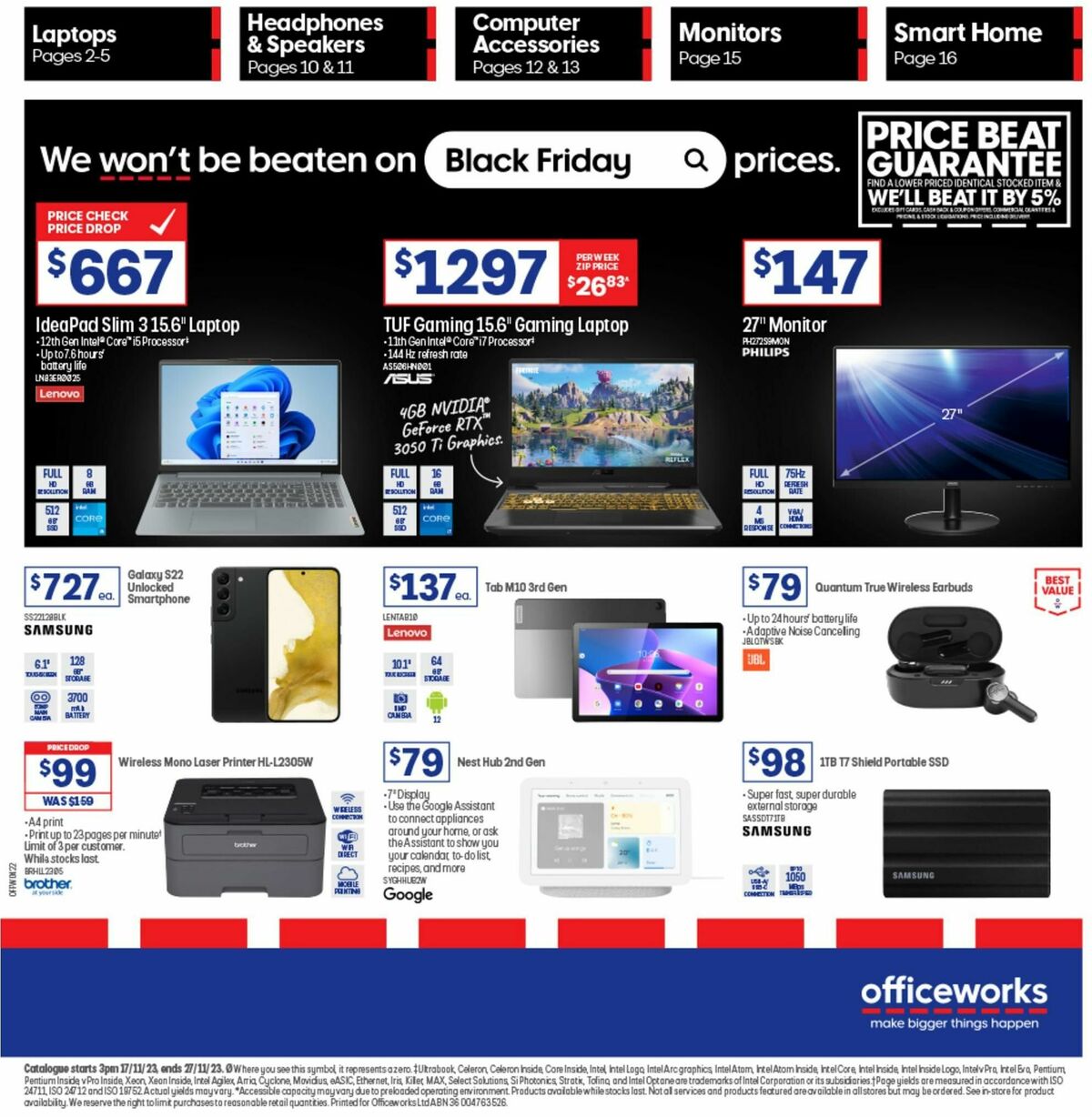 Officeworks Catalogues from 17 November