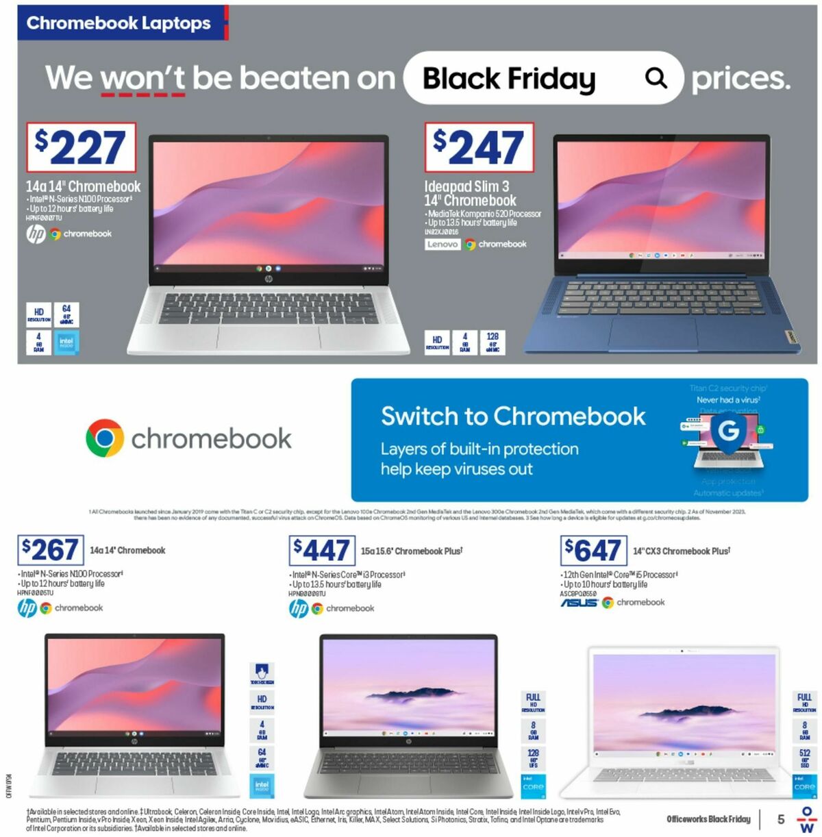 Officeworks We Won't be Beaten on Black Friday Prices Catalogues from 18 November