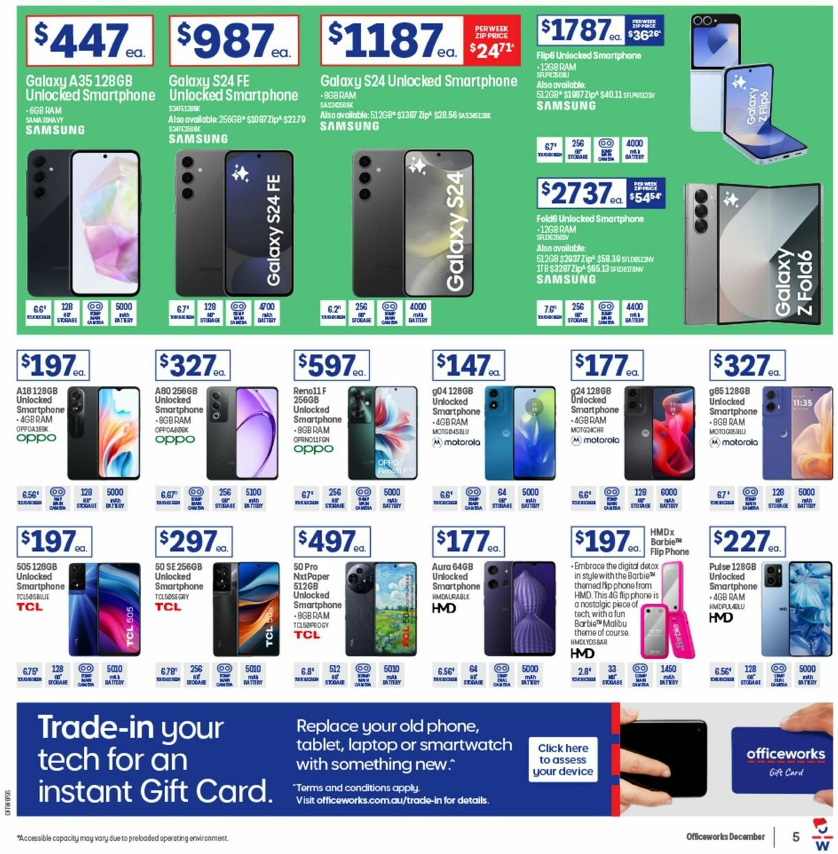 Officeworks We Won't be Beaten on Christmas Gift Prices Catalogues from 5 December