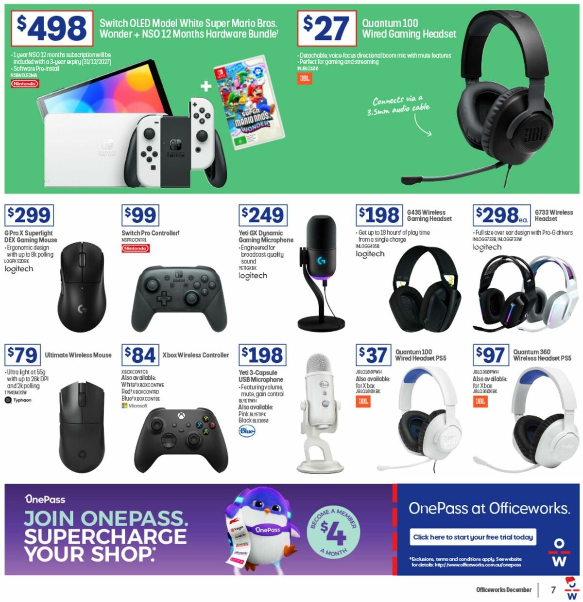 Officeworks We Won't be Beaten on Christmas Gift Prices Catalogues from 5 December