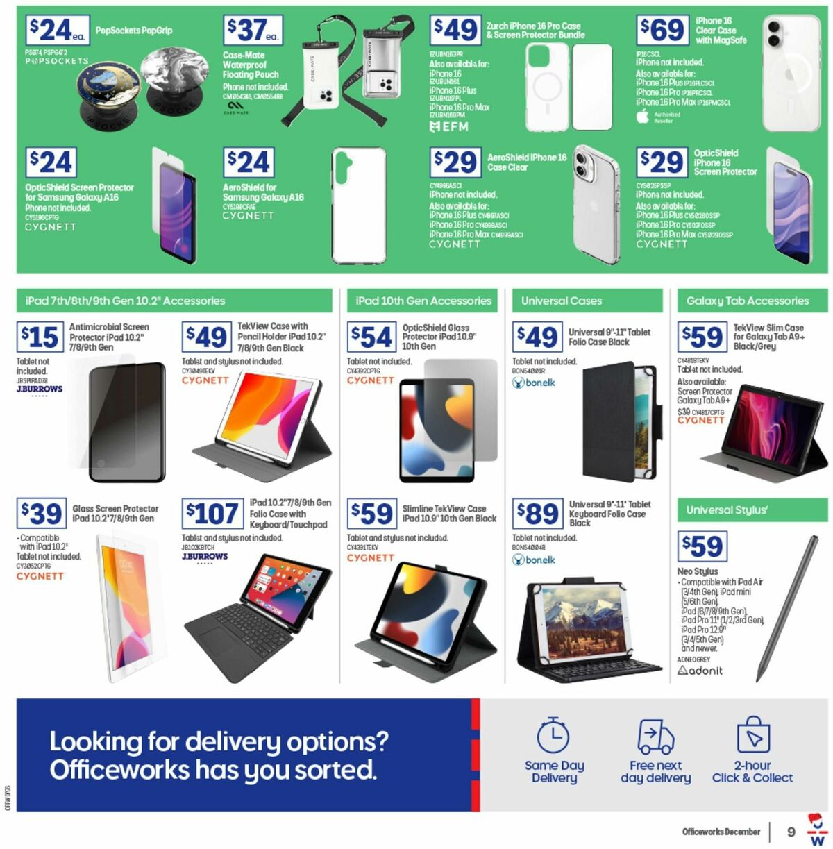 Officeworks We Won't be Beaten on Christmas Gift Prices Catalogues from 5 December