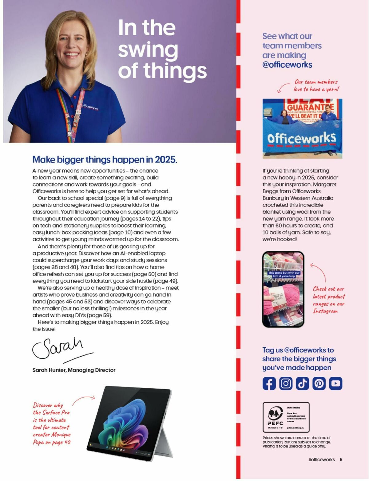 Officeworks Magazine Catalogues from 17 January