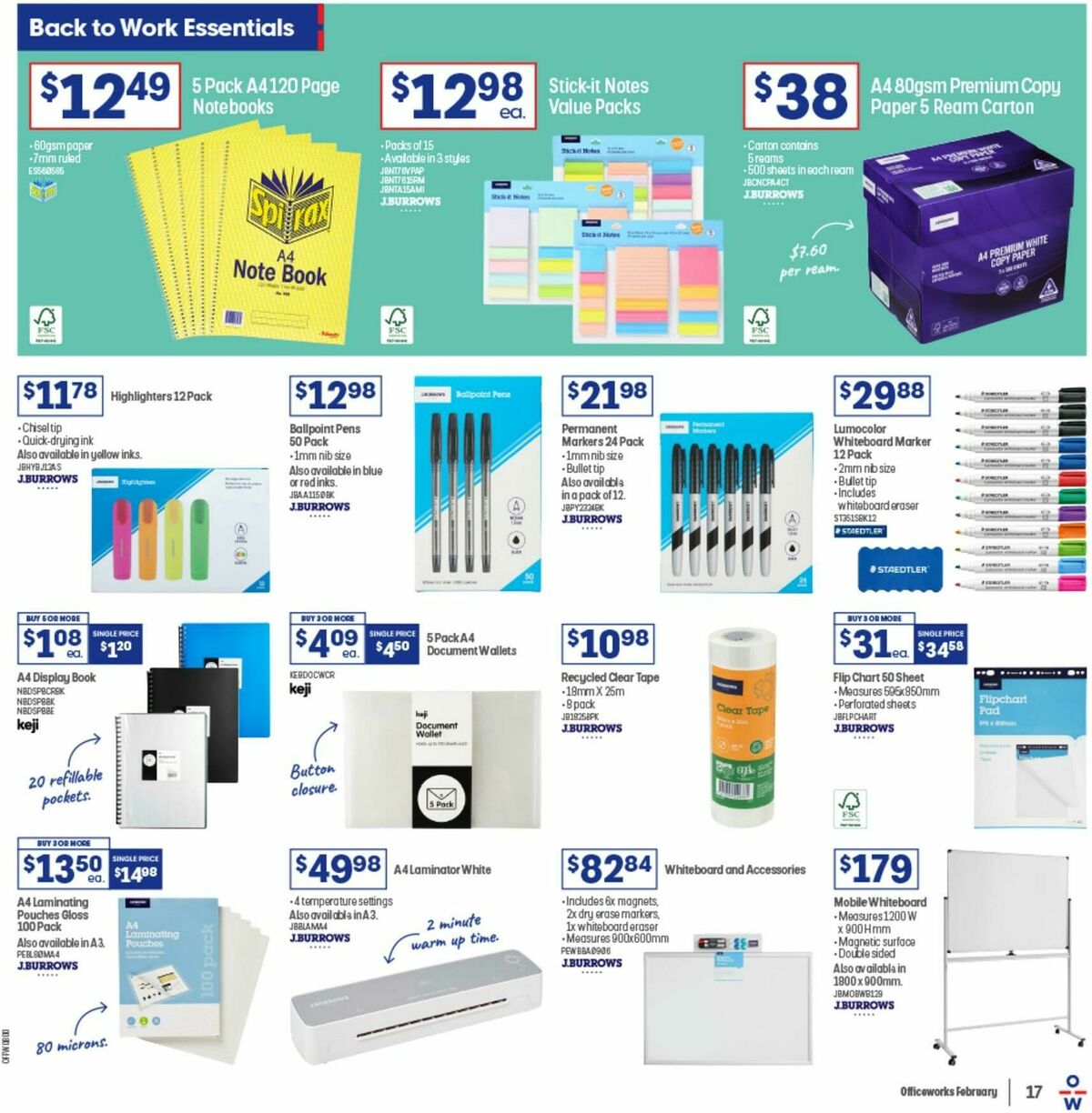 Officeworks Catalogues from 13 February