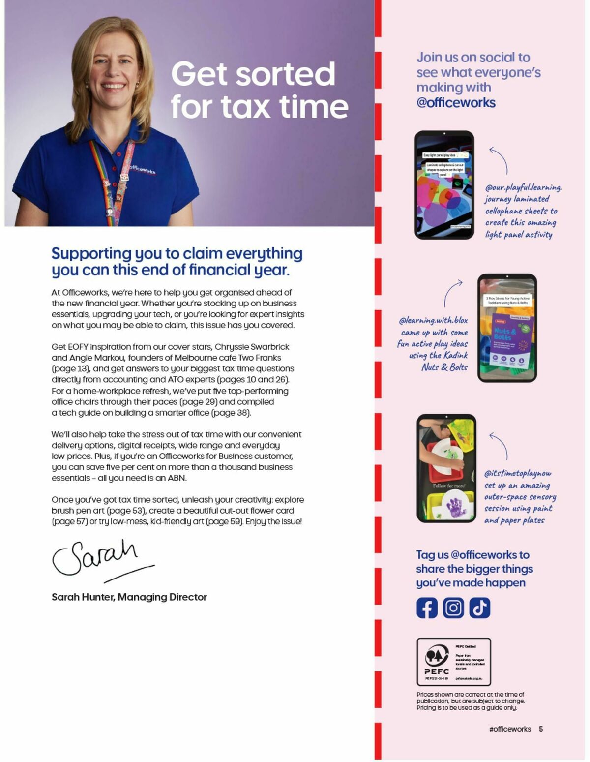 Officeworks Magazine Catalogues from 13 May