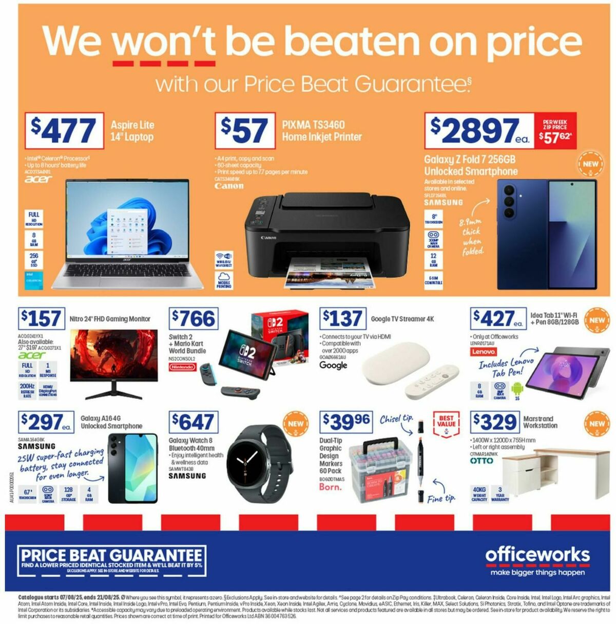 Officeworks Catalogues from 7 August