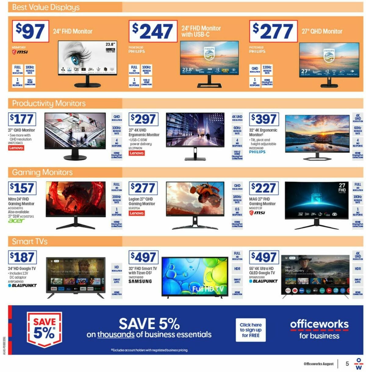 Officeworks Catalogues from 7 August