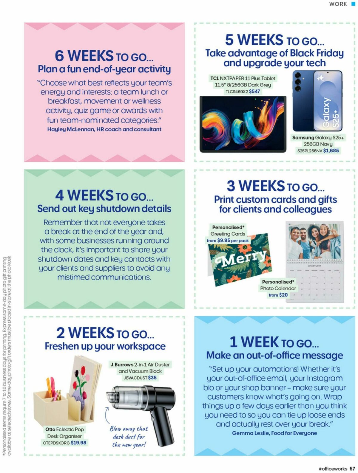 Officeworks Magazine Catalogues from 17 October