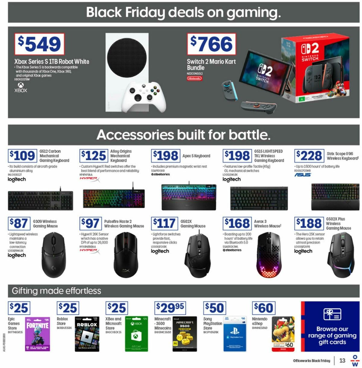 Officeworks Black Friday Catalogues from 17 November