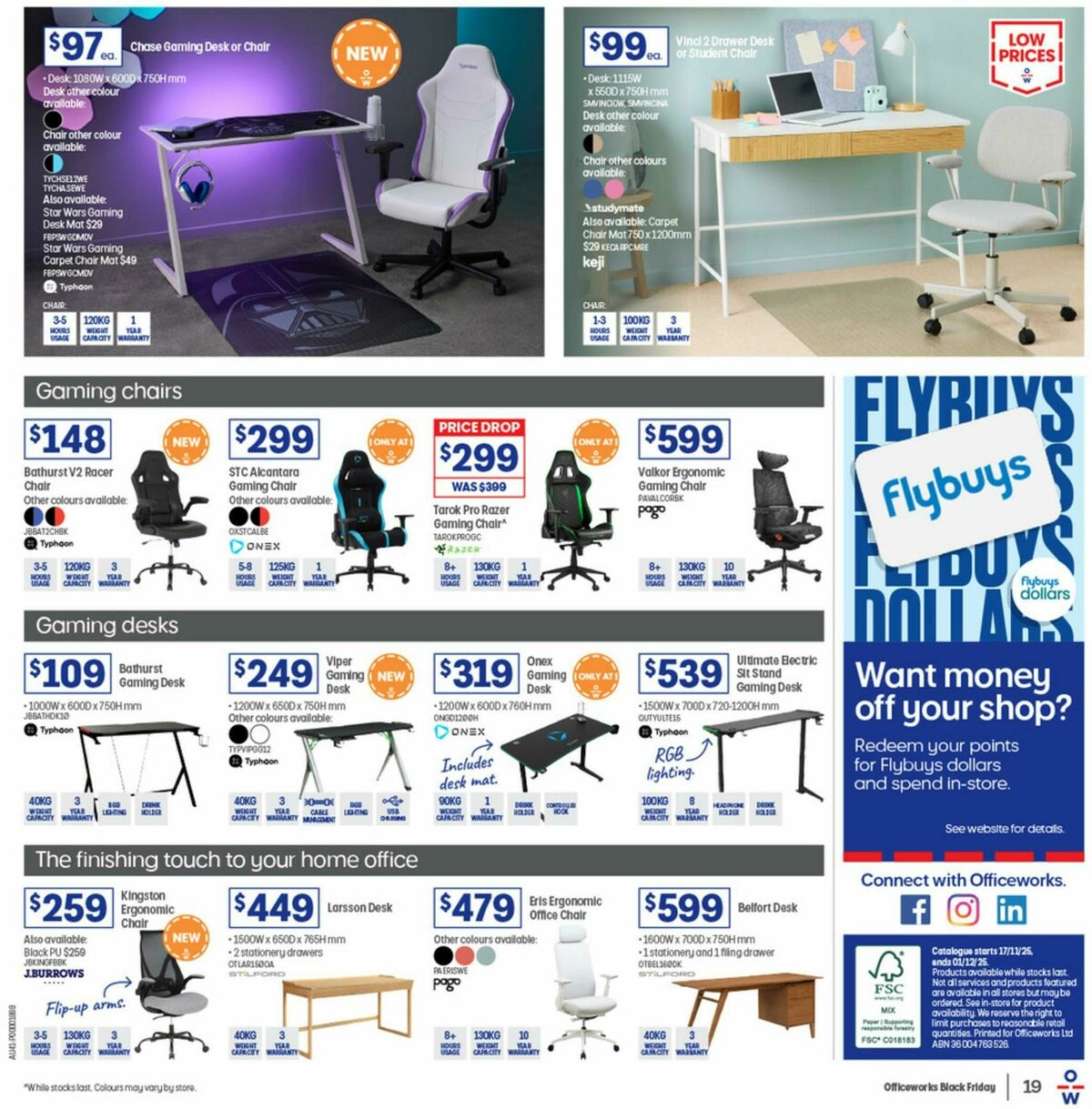 Officeworks Black Friday Catalogues from 17 November