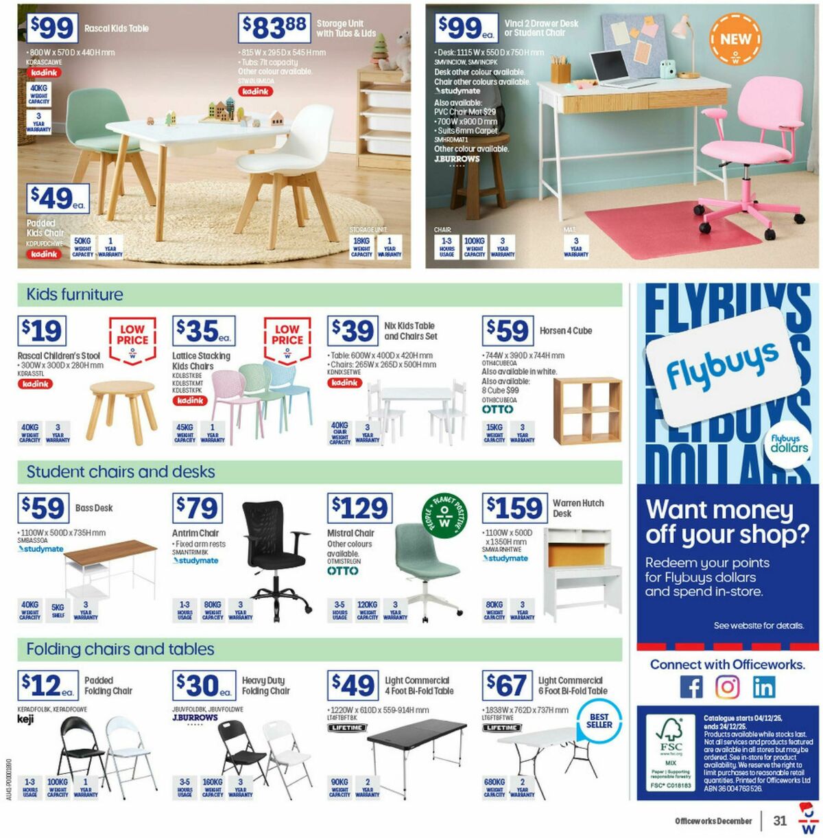Officeworks Catalogues from 4 December