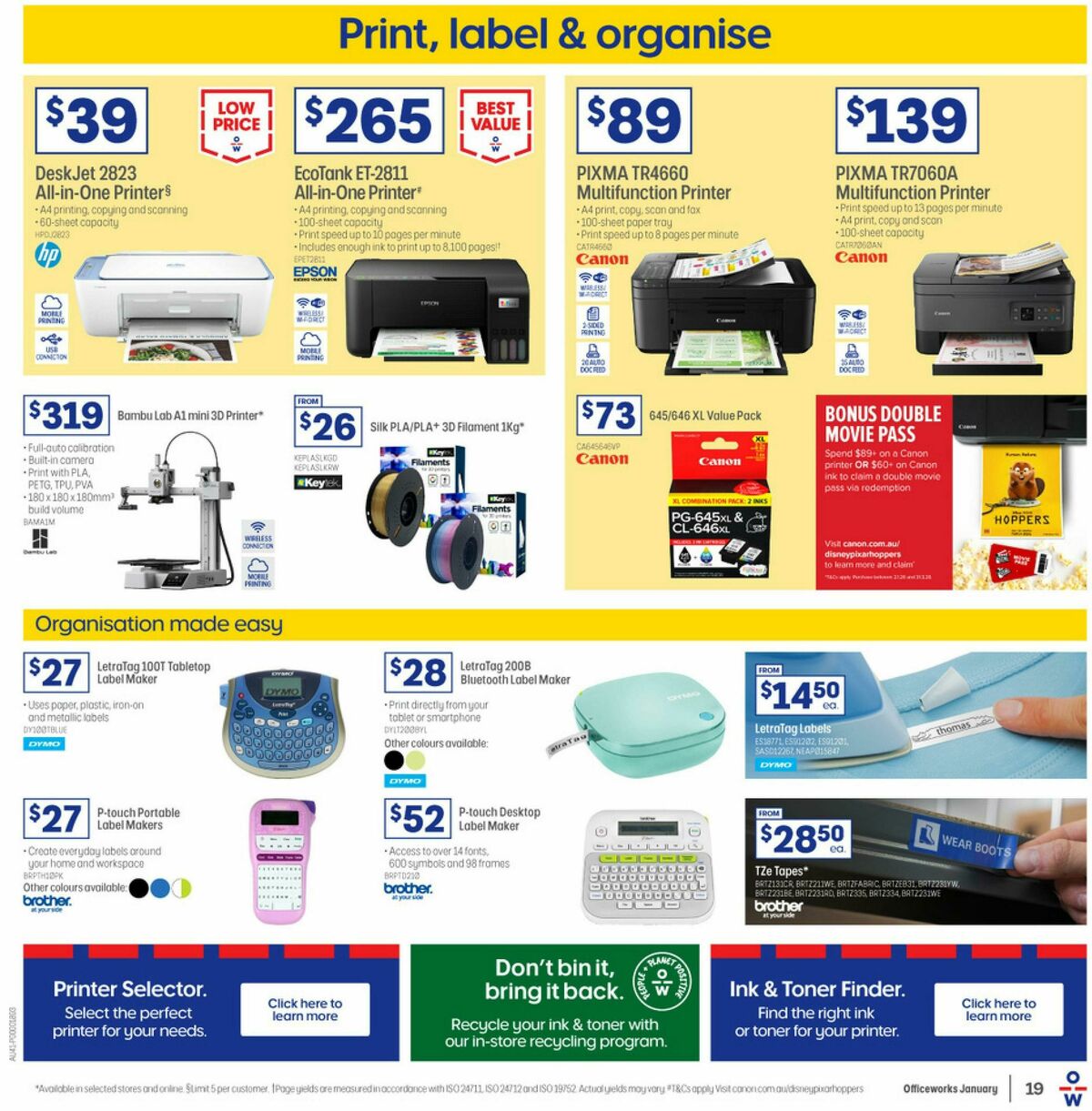 Officeworks Catalogues from 1 January