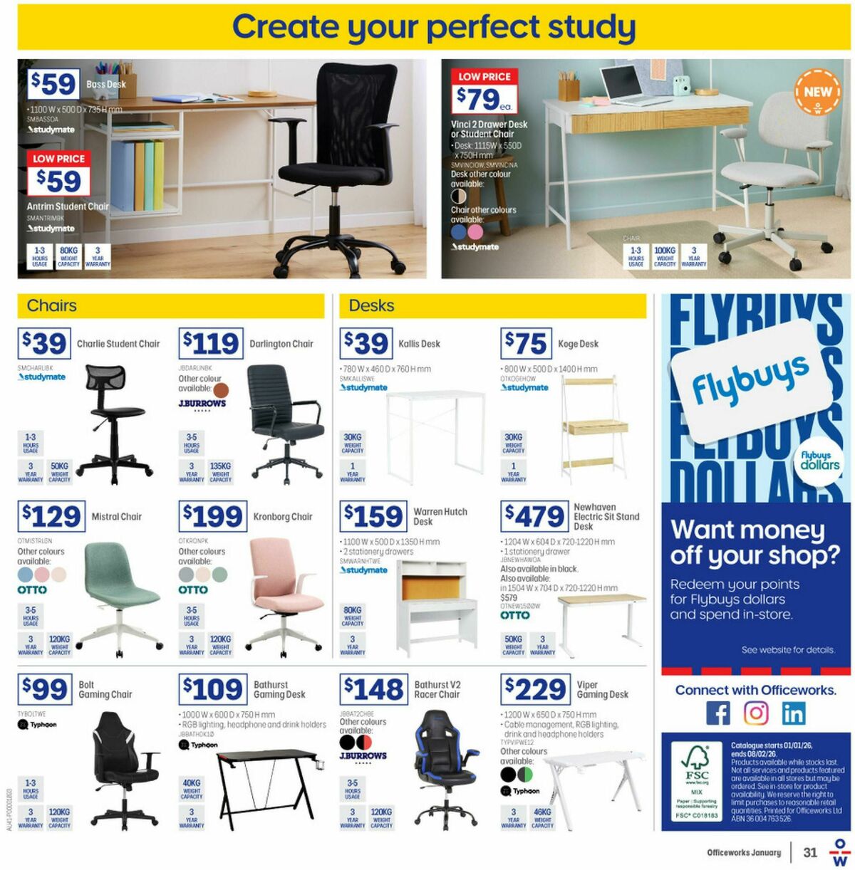 Officeworks Catalogues from 1 January