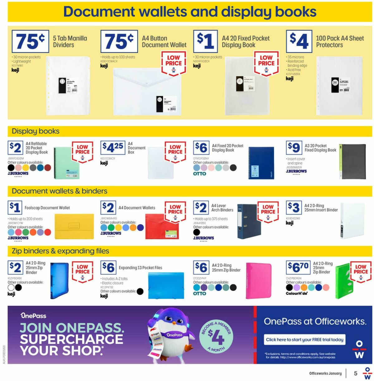Officeworks Catalogues from 1 January