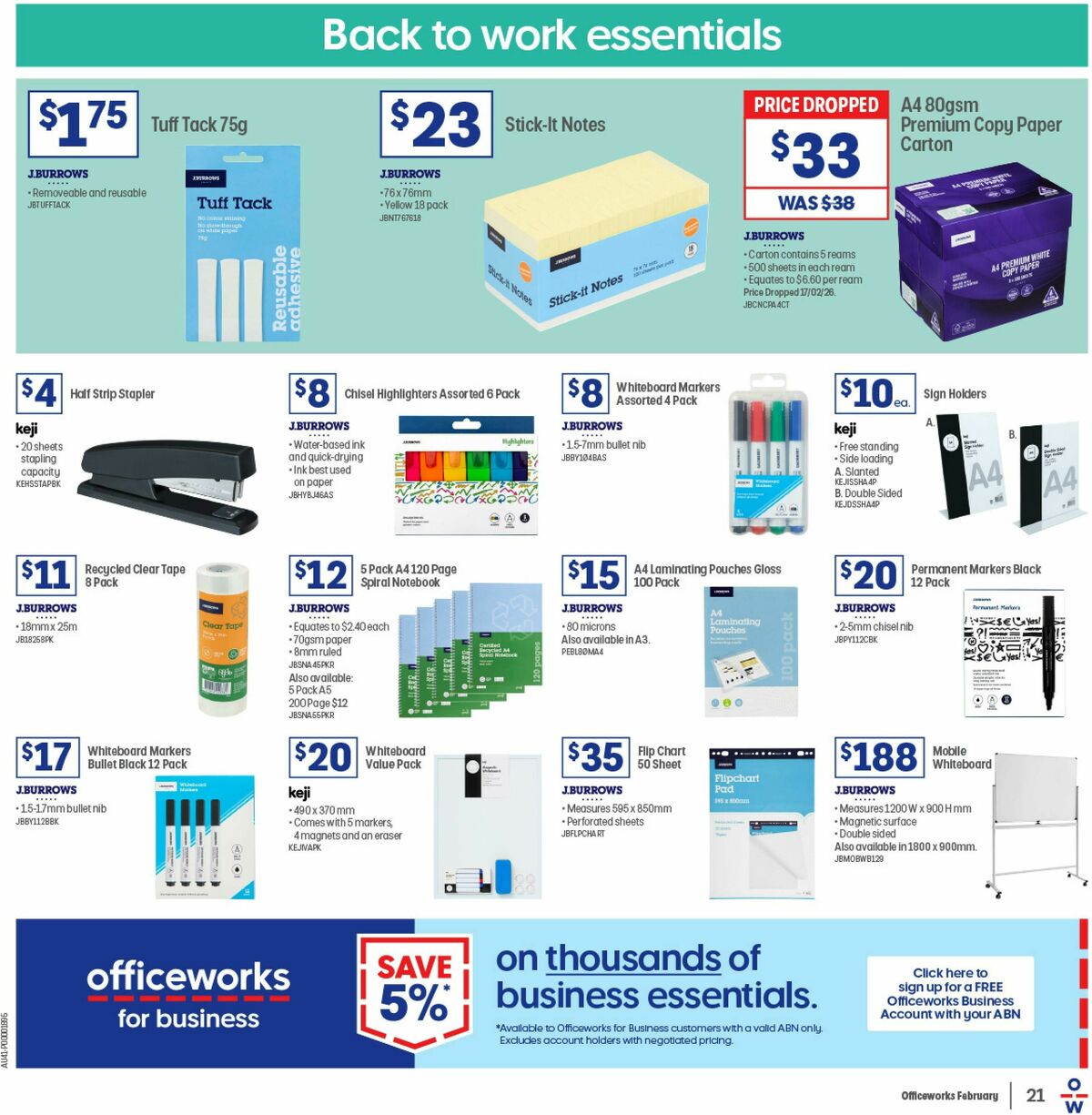 Officeworks Catalogues from 17 February