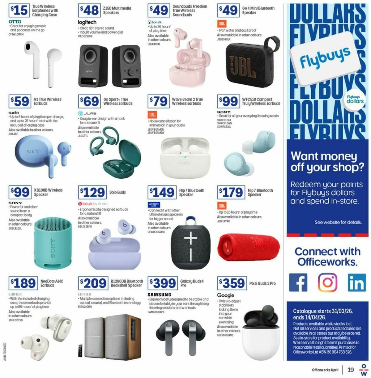 Officeworks Catalogues from 31 March