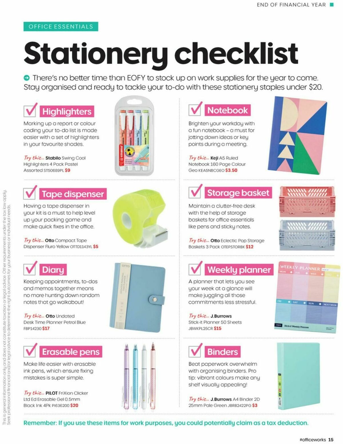 Officeworks Magazine Catalogues from 1 May