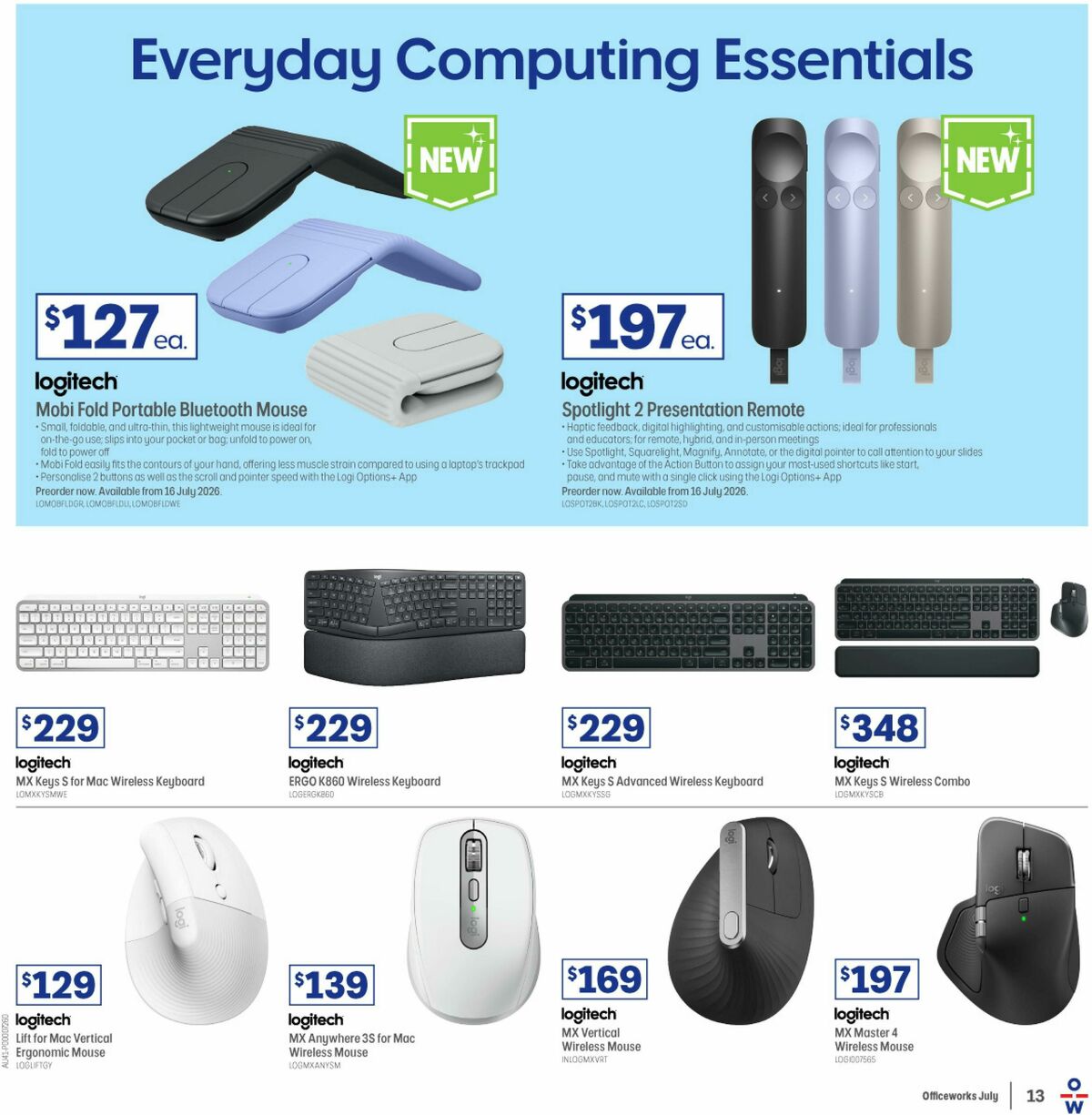Officeworks Catalogues from 13 July