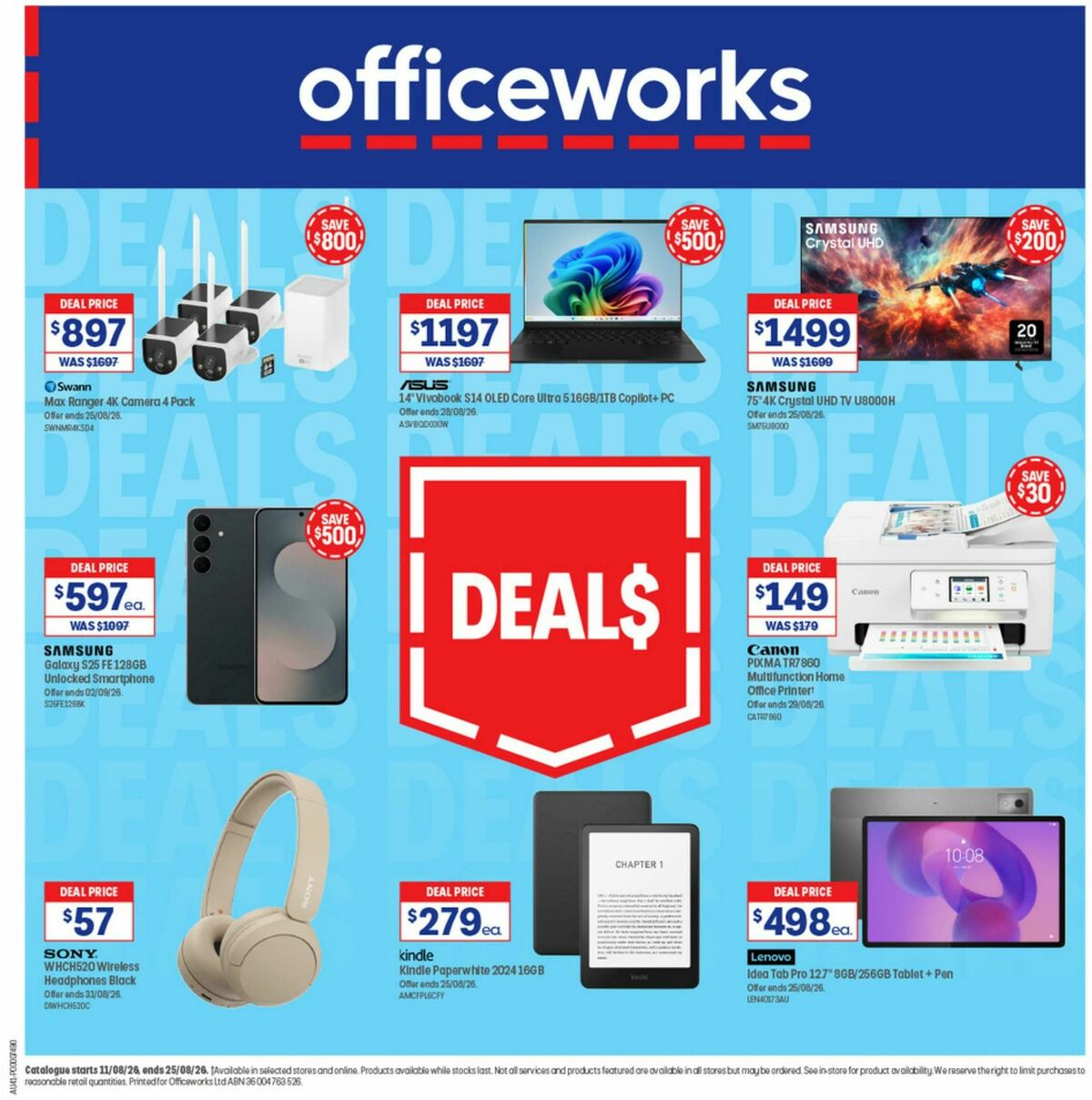 Officeworks Catalogues from 11 August