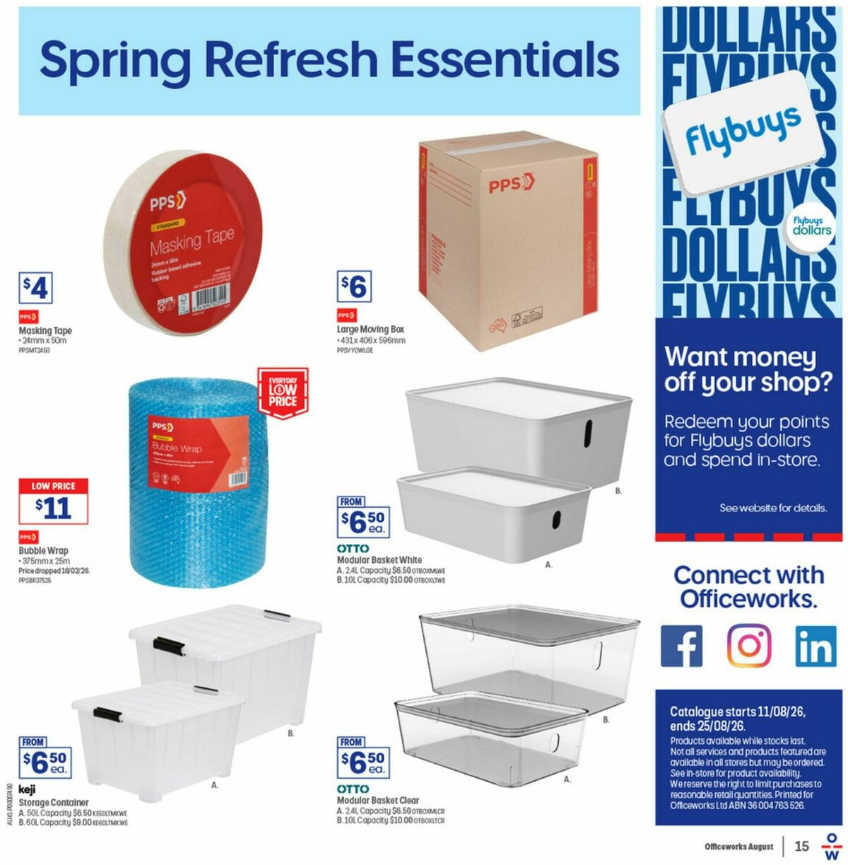 Officeworks Catalogues from 11 August