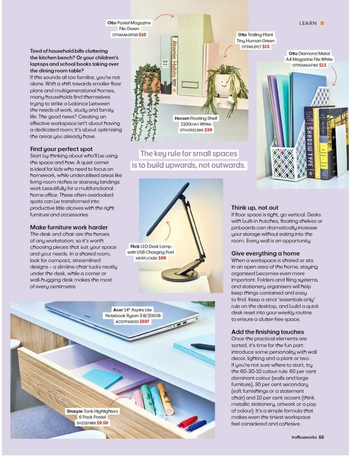 Officeworks Magazine Catalogues from 20 August