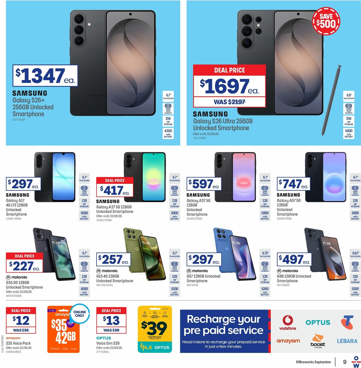 Officeworks Catalogues from 8 September