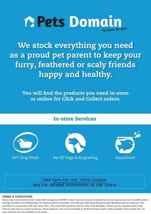 Pets Domain Catalogues from 5 February